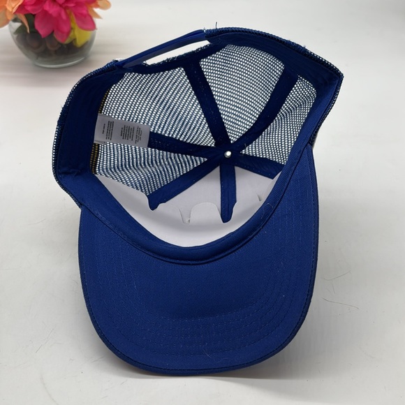 Michelin Man Trucker Hat NWT White and Blue Cap Adjustable HT8911 - Picture 4 of 5